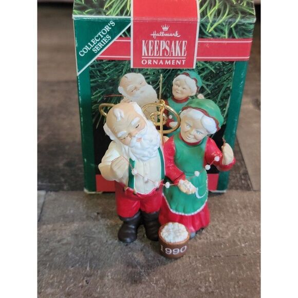 Hallmark 1990 popcorn party ornament Xmas decor - Picture 1 of 6